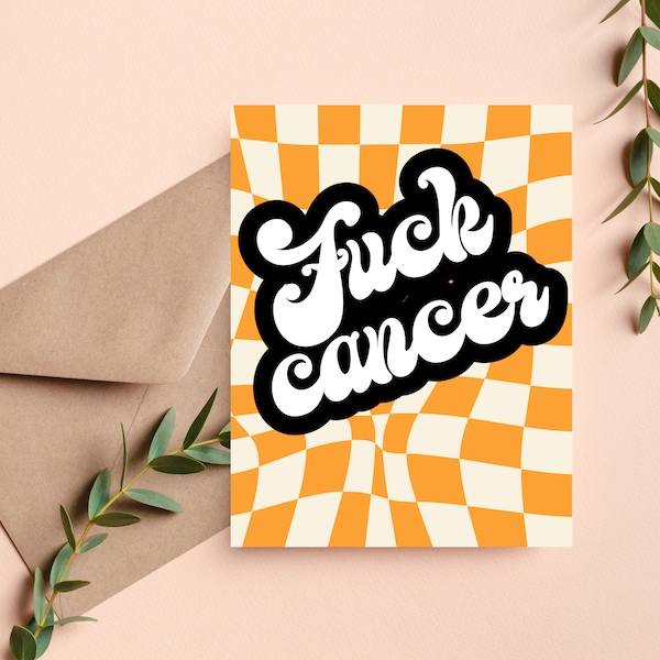 Fuck Cancer Card, Fuck You Cancer, Chemo Gift, Cancer Patient Gifts, Cancer Survivor Gift