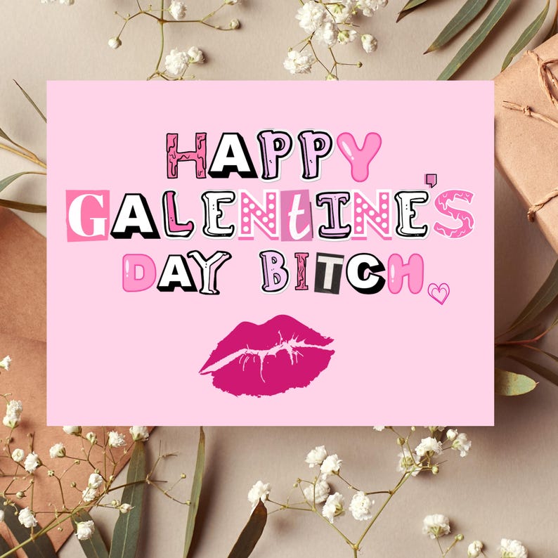 Galentines Day Card Galentines Day Gift for Best Friend Happy Galentines Day Galentines Card Anti Valentine Anti Valentines Day image 1