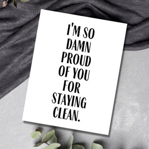 Herstel van verslaving, dag voor dag NA Herstelcadeaus Proud Of You-cadeau Drugsvrij Say No To Drugs We Do Recover Say Boo To Drugs Clean AF