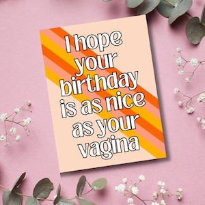 Dirty Birthday Card for Girlfriend or Wife Raunchy Birthday - Etsy