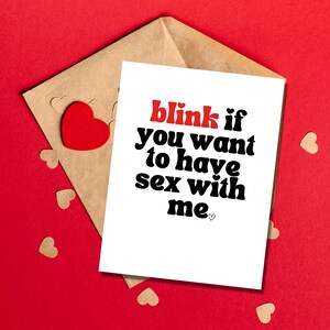 Dirty Valentine's Card Raunchy Valentines Day Cards Witty Valentines ...