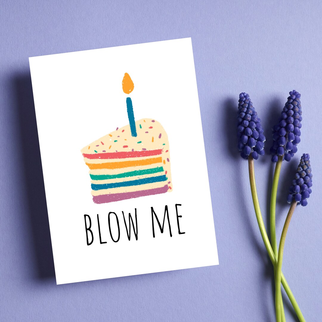 Inappropriate Birthday Card | Crude Birthday Card | Vulgar Birthday ...