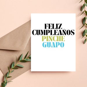 Cartões de aniversário espanhóis, cartão de aniversário de namorado, cartão de aniversário engraçado para ele, presente de aniversário de namorado, presente de aniversário de marido, presente de namorado