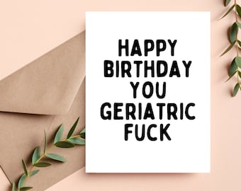 Insulting Birthday Card | Rude Birthday Card | Inappropriate Birthday Cards | Offensive Birthday Card | Step Brothers Birthday Card