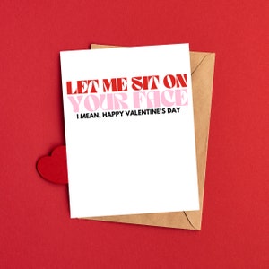 Regali di San Valentino per lui Biglietto di San Valentino cattivo e sporco Biglietto di San Valentino perverso Regalo sexy per lui Biglietto di San Valentino inappropriato