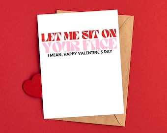 Valentines Gifts for Him Naughty Dirty Valentine Card Kinky Valentines Day Card Sexy Gift for Him Inappropriate Valentines Day Card