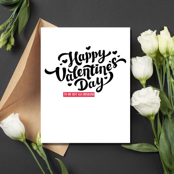 Valentine's Day Card for Husband | Funny Valentine's Card for Husband | Husband Valentine's Card | Valentine's Card for Husband