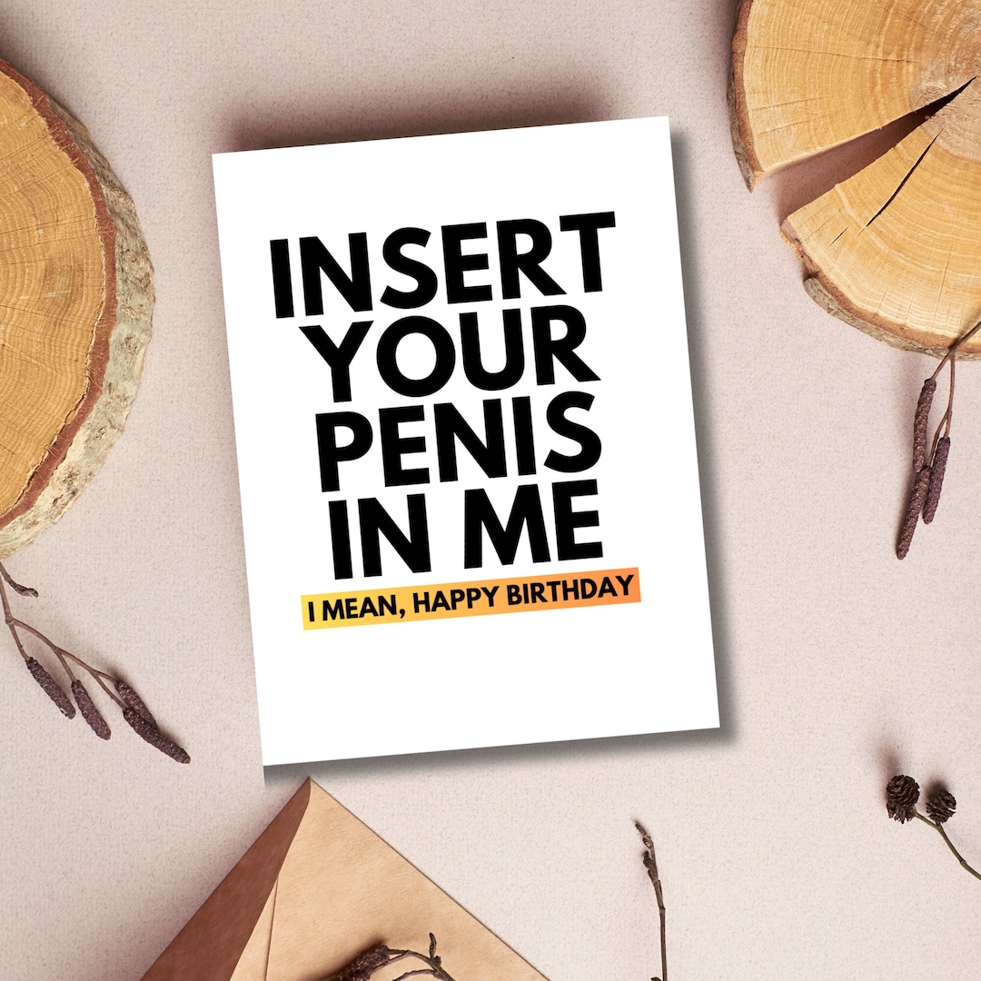 Dirty Birthday Card for Him Raunchy Birthday Card for - Etsy