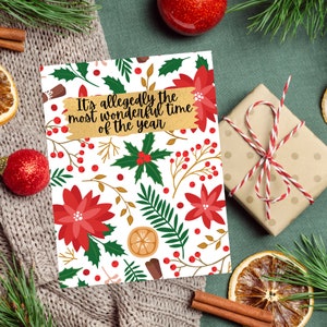 Sarcastische geestige kerstkaart Snarky kerstcadeau Brutaal Sassy kerstkaart voor vriend Cynisch grappige kerstkaarten Sassy kerstcadeaus