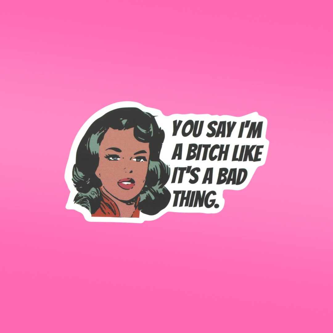 Feminist Sticker, You Say I'm a Bitch Like It's a Bad Thing, Funny ...