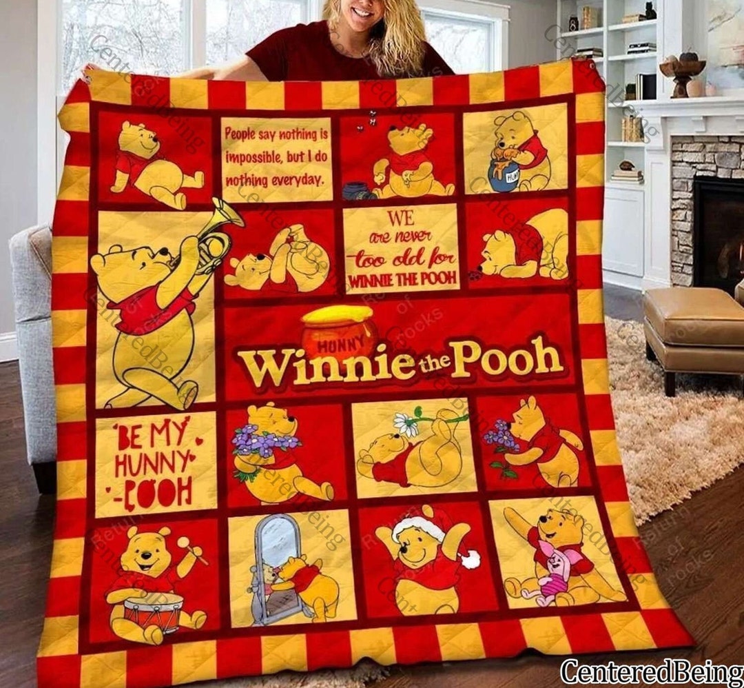 Winnie the Pooh Quilt Blanket Winnie the Pooh Blanket Etsy