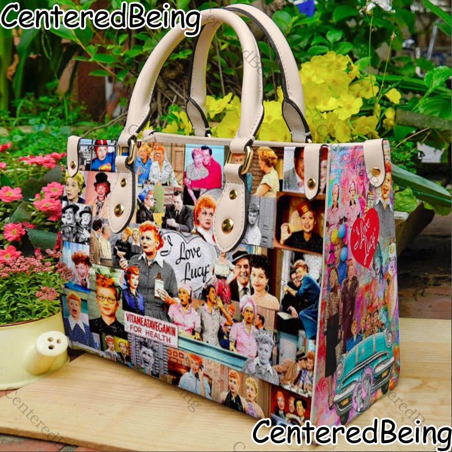 I Love Lucy Handbag I Love Lucy Leather Bag I Love Lucy Etsy