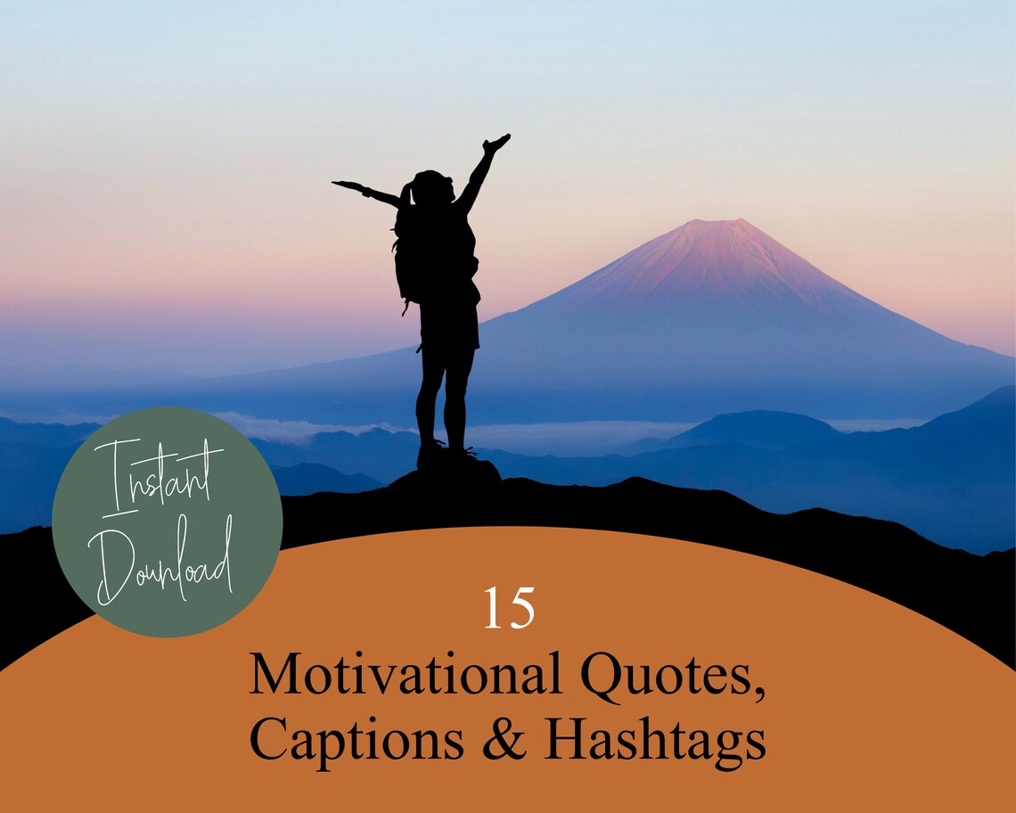 15 Motivational Quotes and Hashtags Use on Social Media Etsy