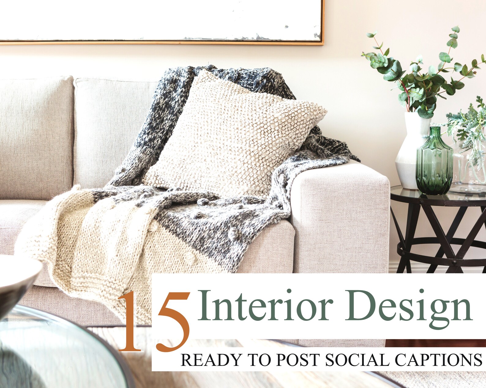 15 Interior Design Social Media Captions Social Media Posts Etsy