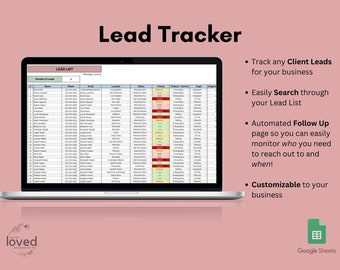 Lead Tracker [for Potential Clients/Customers] | Google Sheets Template