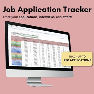 Job Application Tracker | Google Sheets Template | Application Tracker | Job Tracker | Job Application Tracker Template