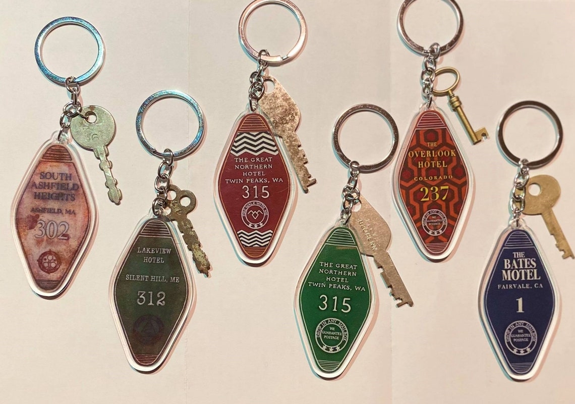 Horror Hotel Keychains - Etsy