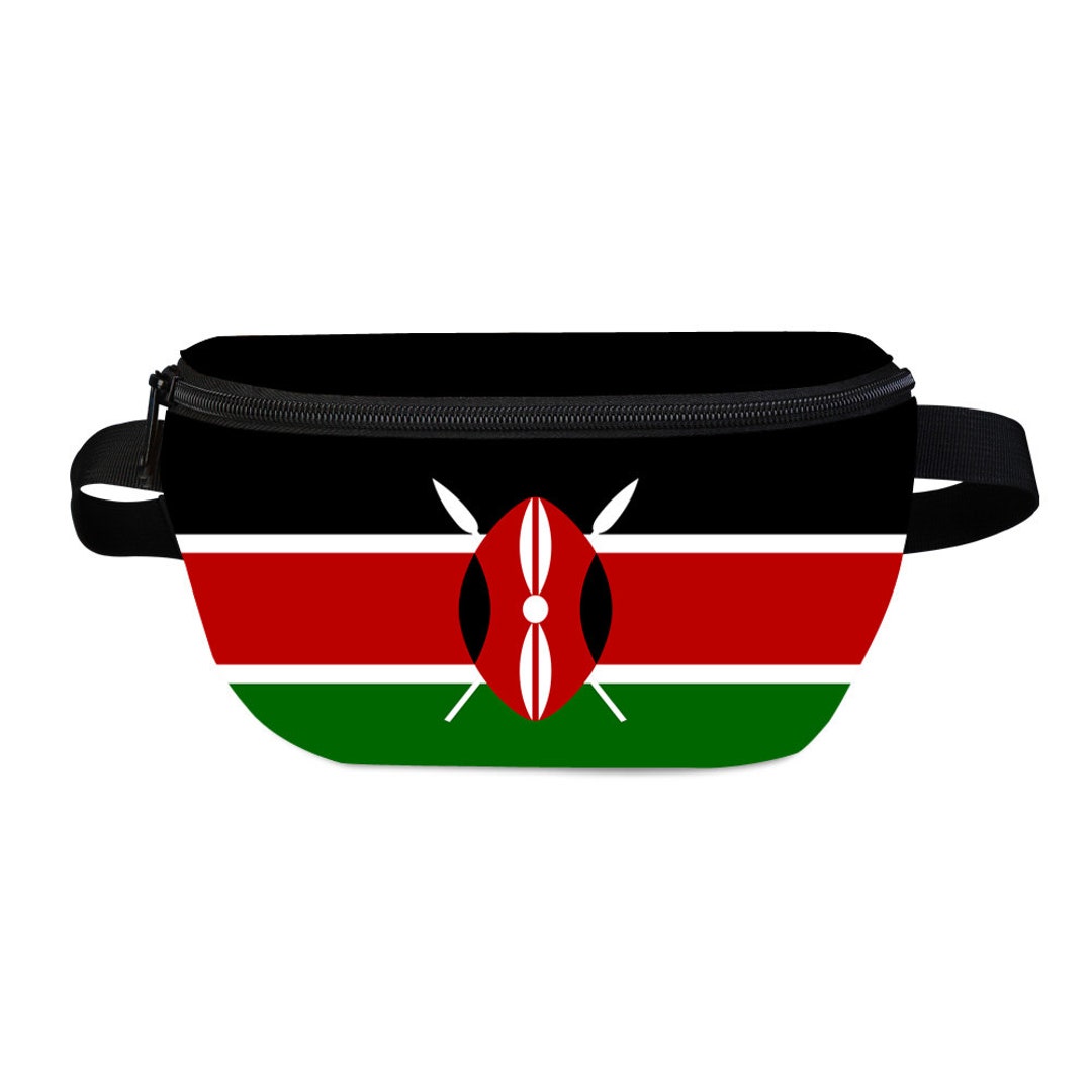 Kenya Flag Fanny Pack Adjustable Straps Travel Bag Waist Bag Etsy