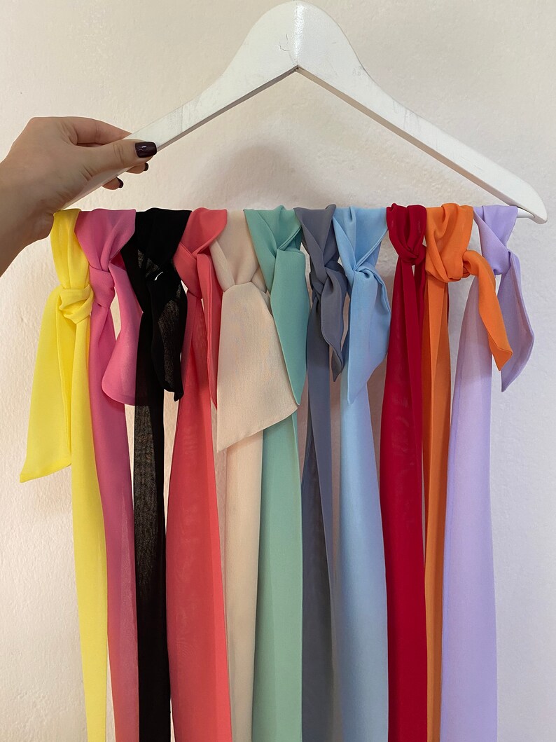 Buy 3 Get 1 Free Light Green Scarf Hair Scarf Neck Scarves Etsy