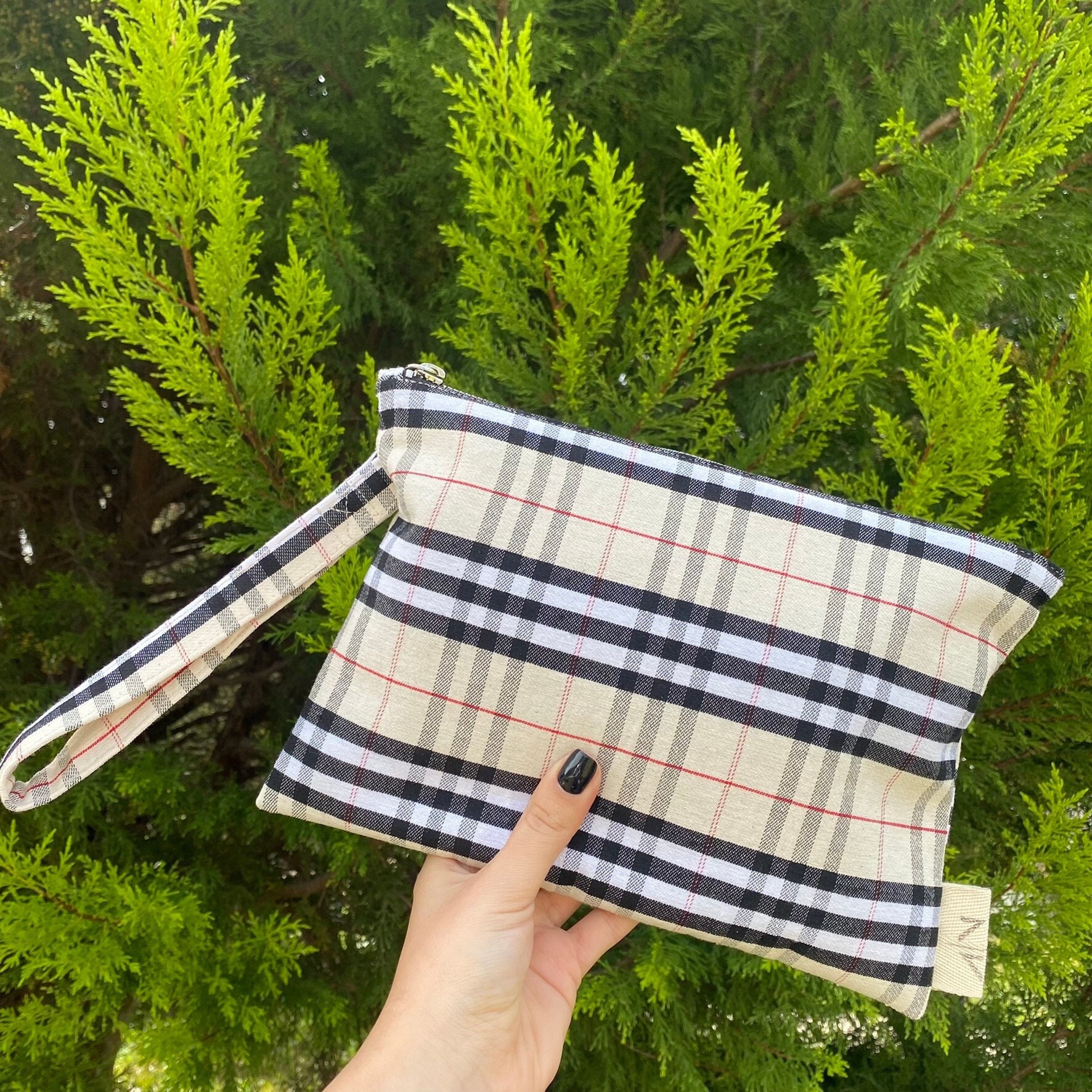 Burberry Vintage-Check Leather Wallet