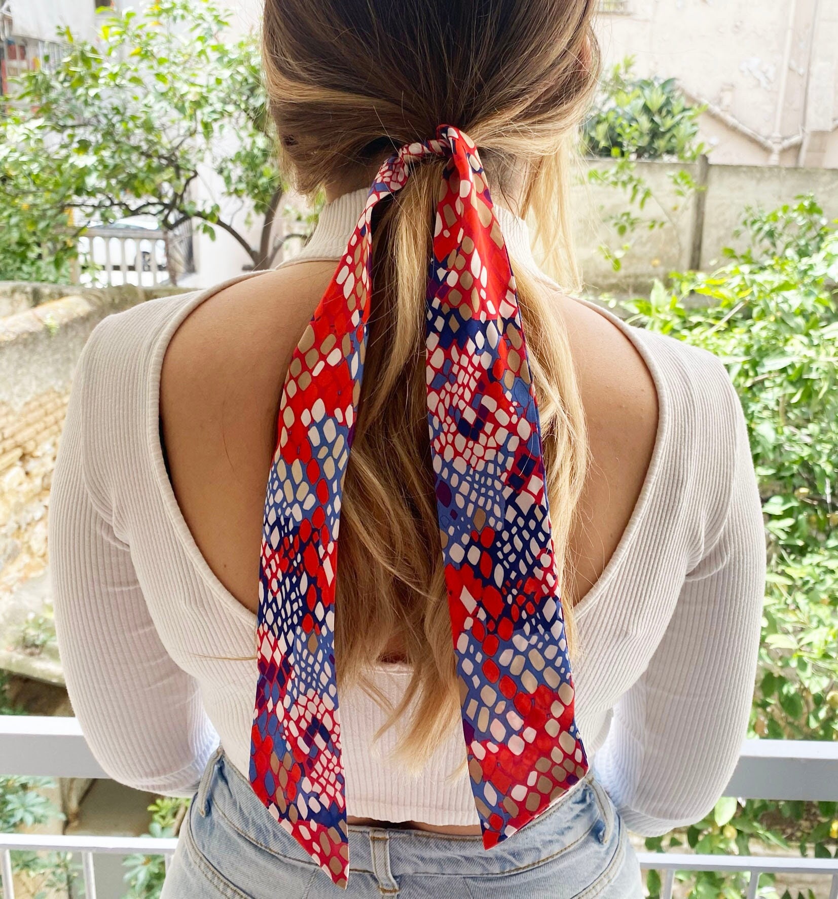 How To Wear Silk Scarves In Hair