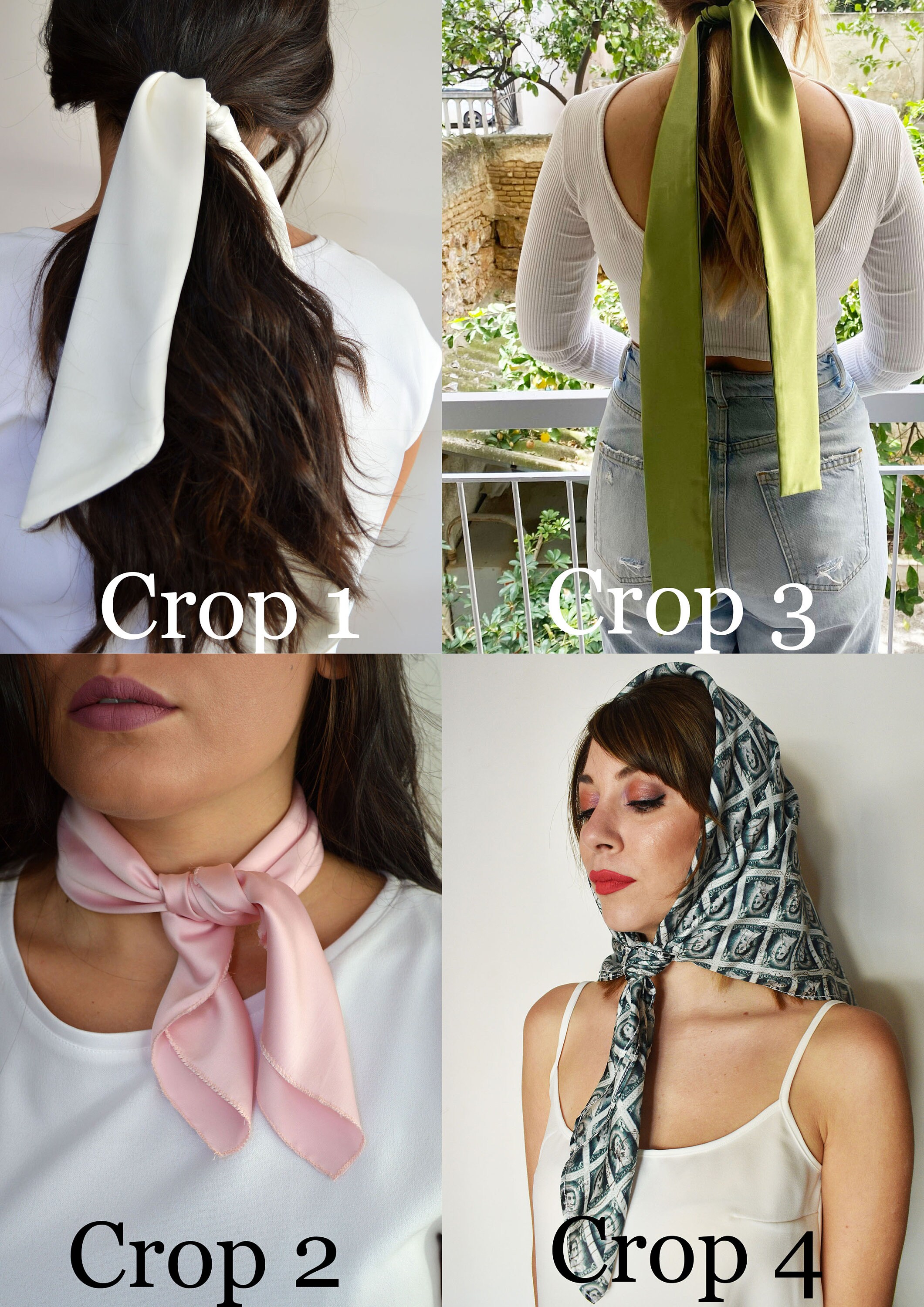 Hot Pink Scarf Neckerchief Scarf Hair Scarves Neck Scarf