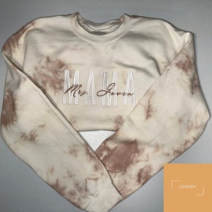 Embroidered Mama Crewneck Sweatshirt | Mothers Day Gift Mama Crewneck Sweatshirt | New Mom Gift | Pregnancy Announcement | First Mothers Day