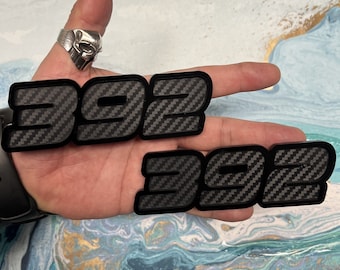 Fender Badges | Number Set Black Premium |2 BADGES| Angry Aggressive Car Badge