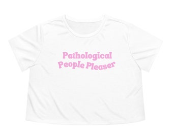 Pathologische Menschen Pleaser-Taylor Swift-Frauen Flowy Cropped T-Shirt