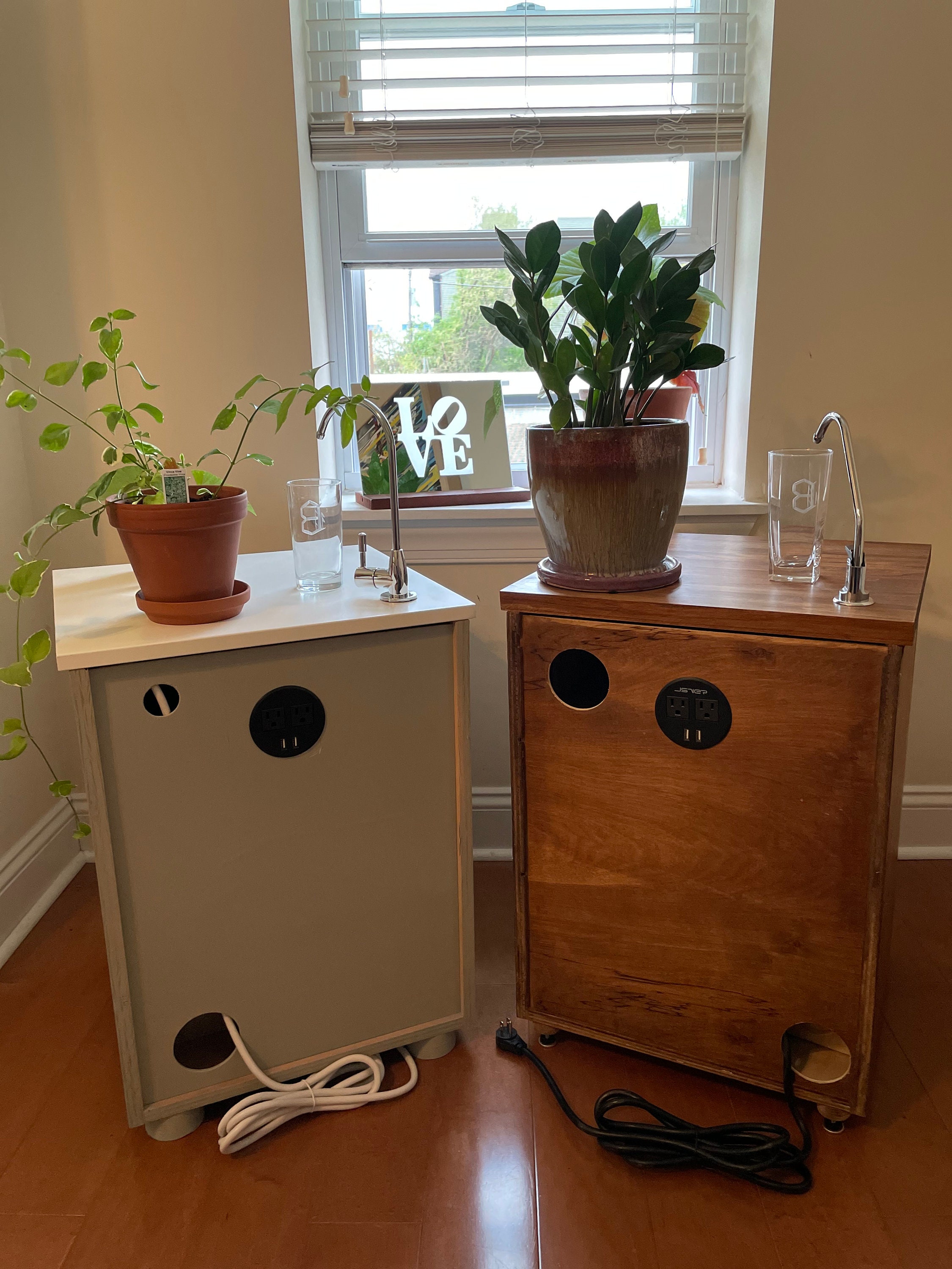 Custom iphone / android Nightstand with filtered water faucet Etsy