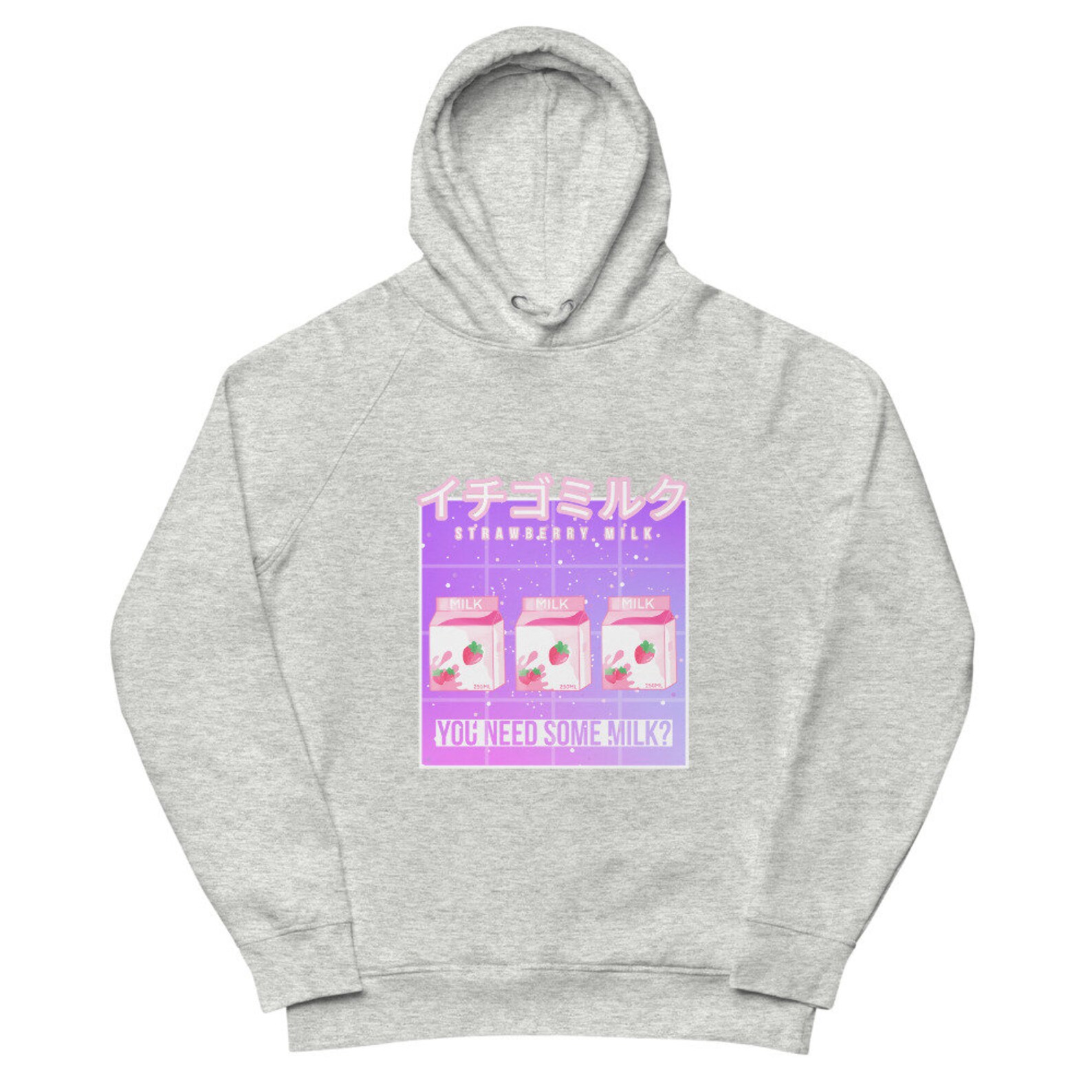 STRAWBERRY MILK Unisex pullover hoodie Etsy