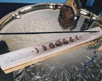 Bamboo Moon Phases Incense Holder