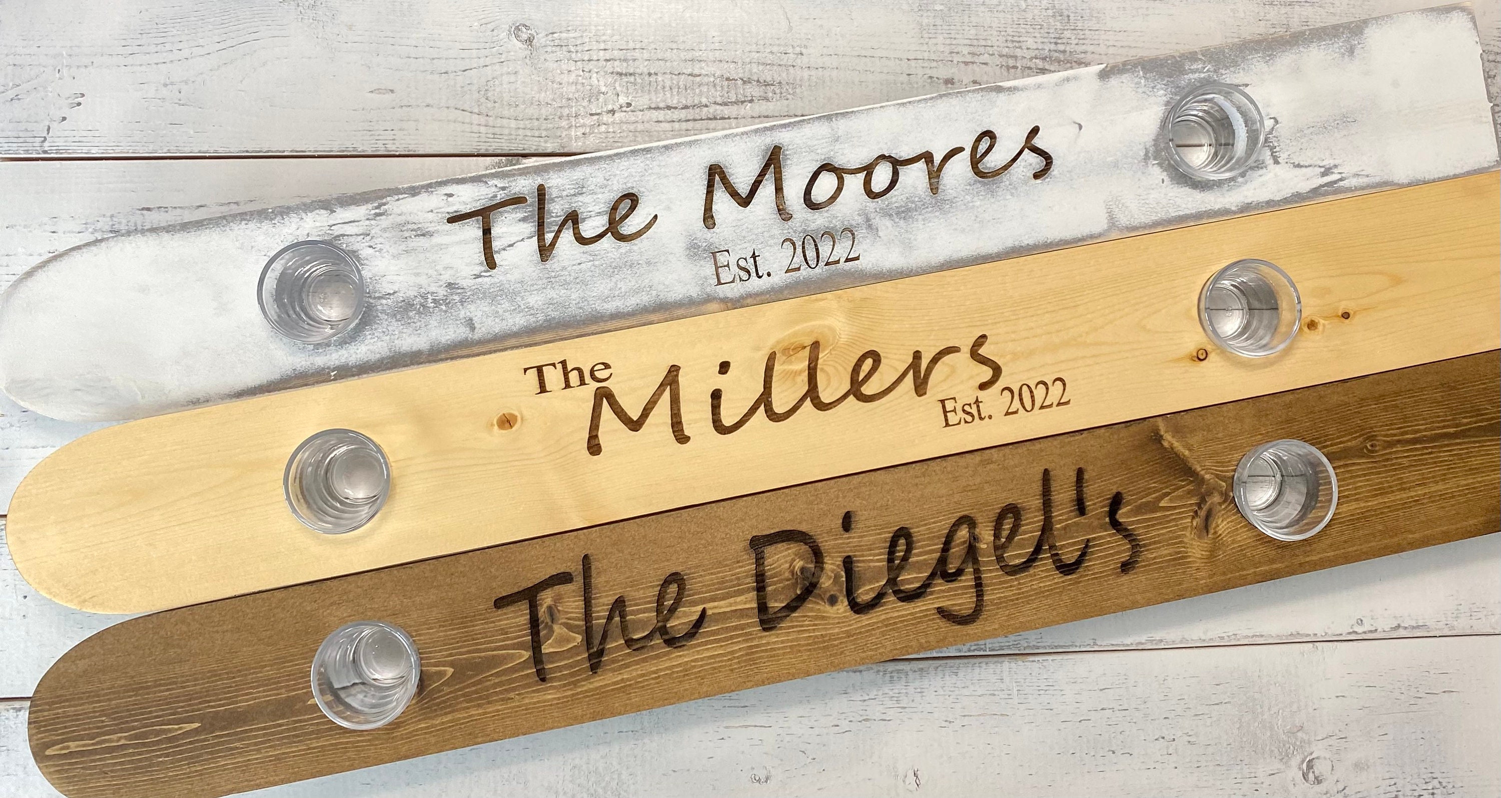 Custom Shot Board Couples Shot Board Wedding Shot Board Etsy