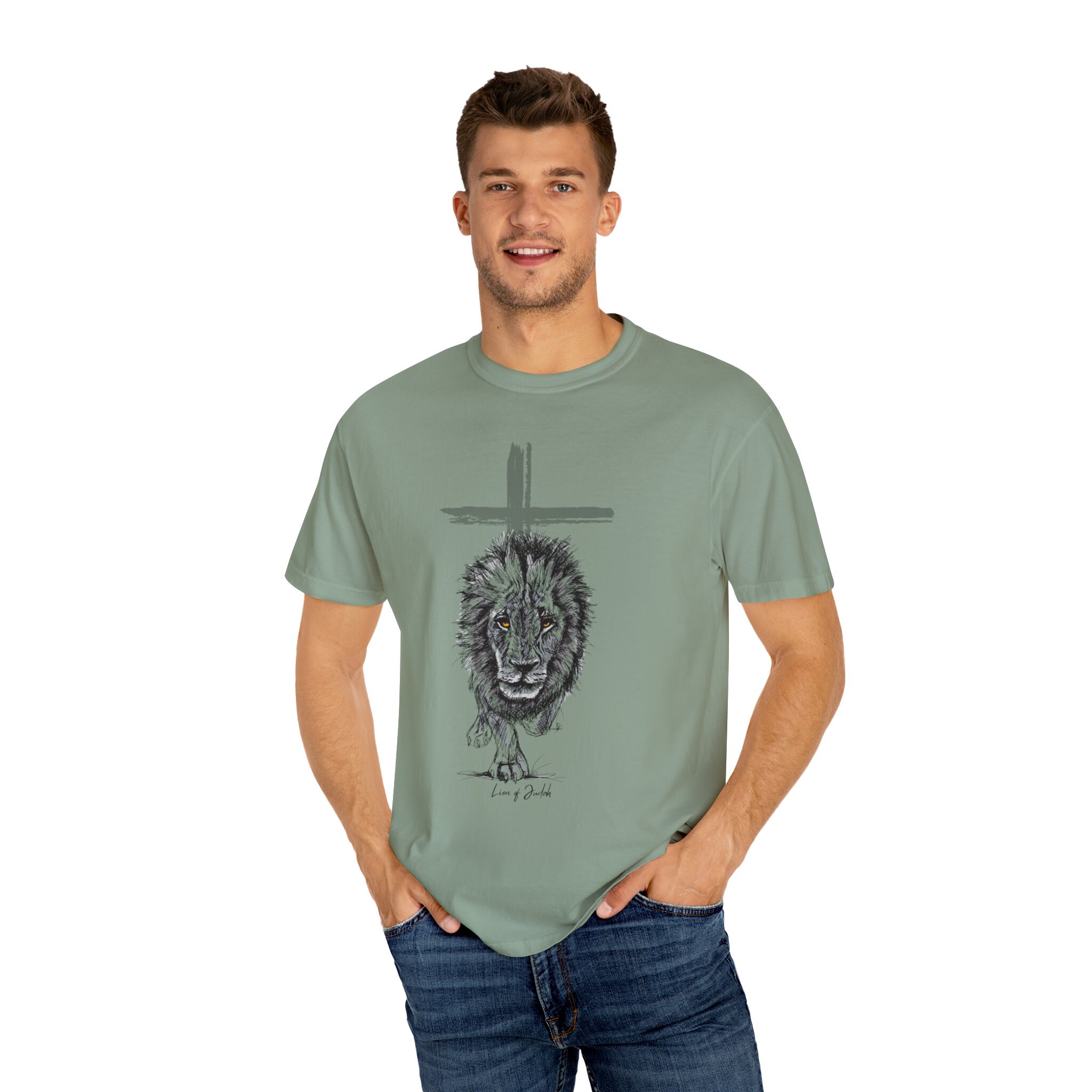 Jesus Lion of Judah I Am ( Name of God ) King of King Lord of Lord 3D All Over Print T-Shirt and Hoodie, Unisex Tank Top / XL