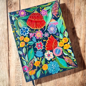 Hand-painted 400 pages Floral Journal