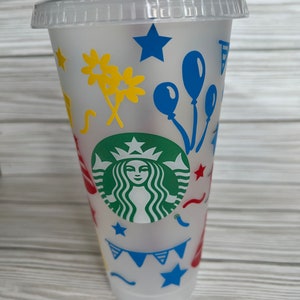Reusable & Eco-Friendly Birthday Starbucks Tumbler Cold Cup | Starbucks Coffee Cold Cup | Venti Tumbler | Special Birthday Cup