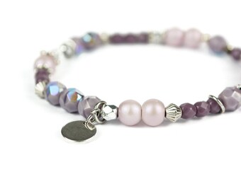 Glasperlen-Armband "Amethyst"