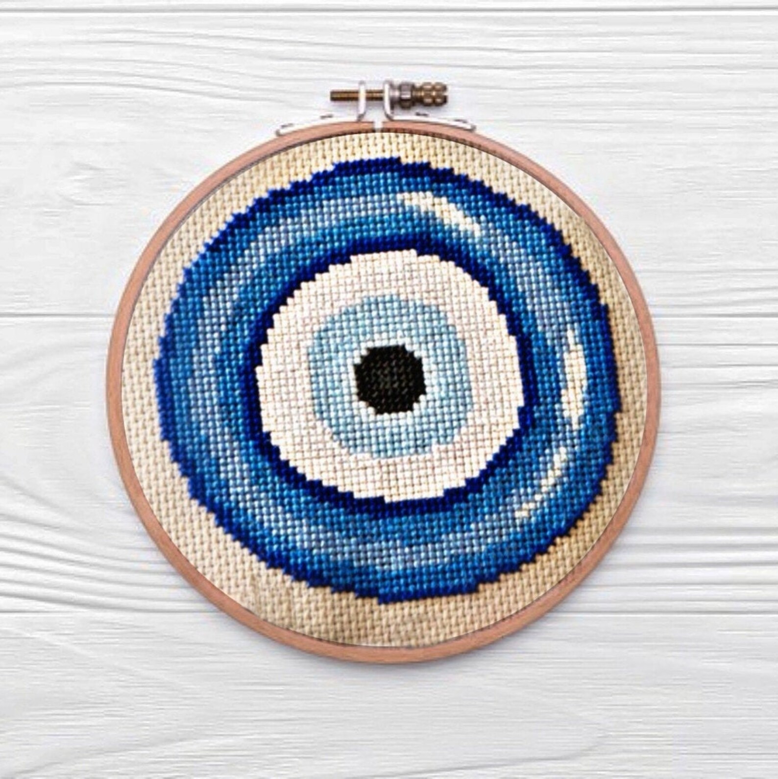 Evil eye embroidery pdf hoop art modern embroidery cross  etsy Evil eye embroidery pdf hoop art modern embroidery cross  etsy