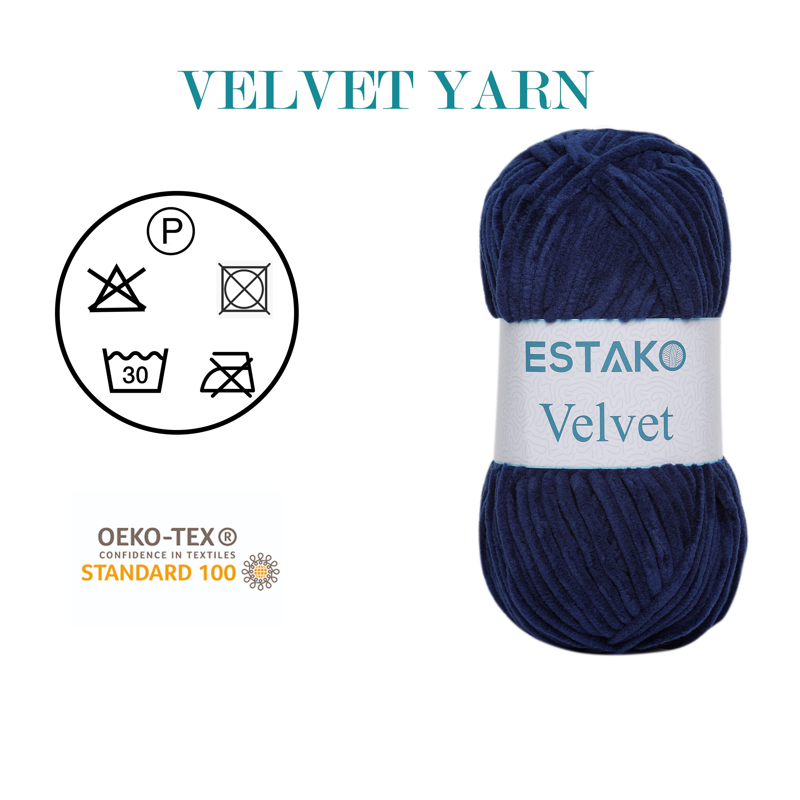 Soft & Stretchy Velvet Yarn, 2.2 lbs skein – BeCozi