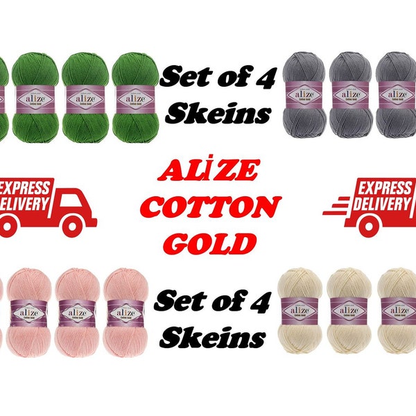 Alize Cotton Gold Yarn Etsy