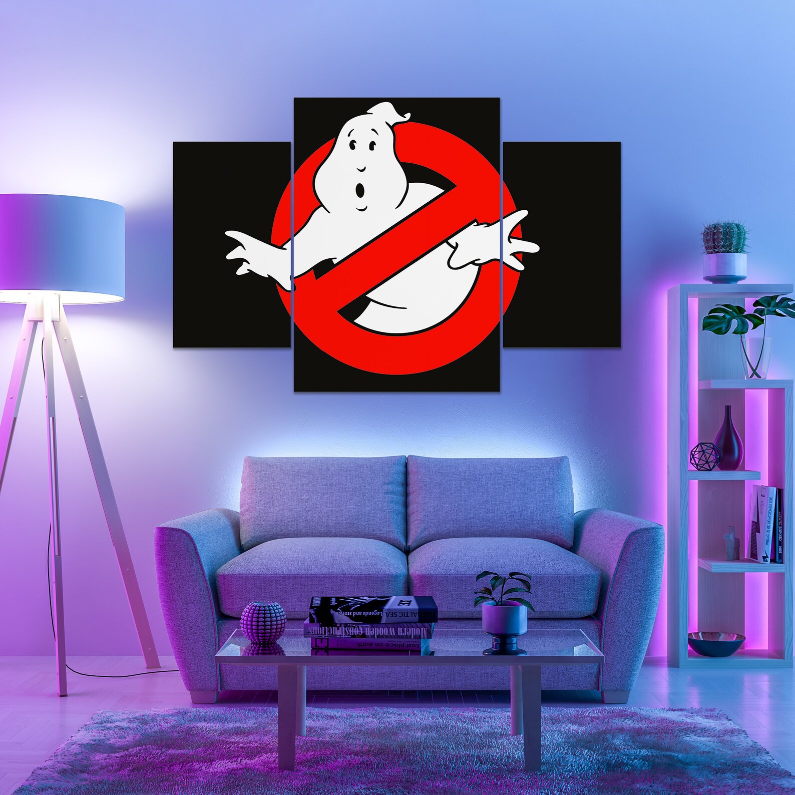 Ghostbusters canvas Ghost wall decor Movie wall art Ghost | Etsy