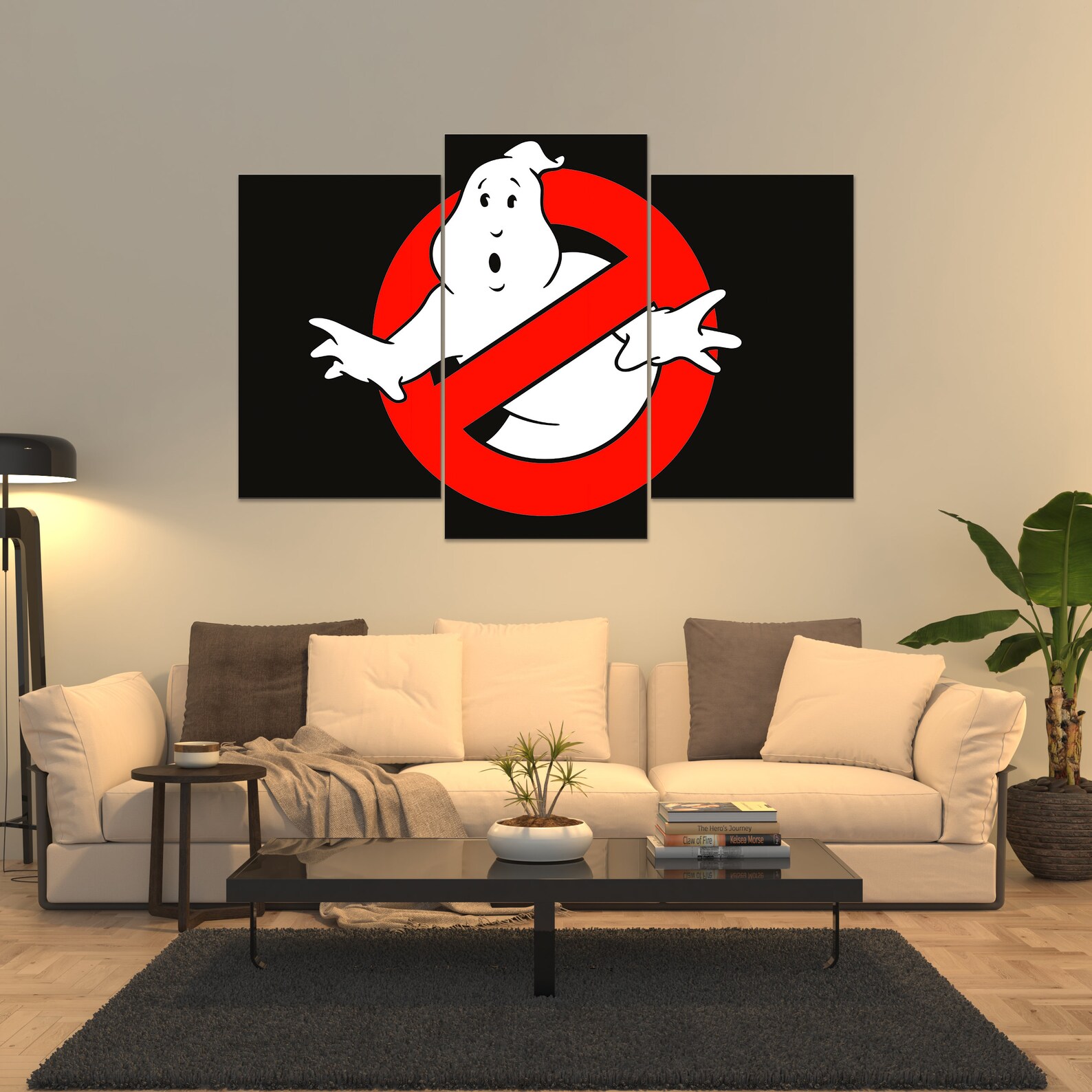 Ghostbusters canvas Ghost wall decor Movie wall art Ghost | Etsy