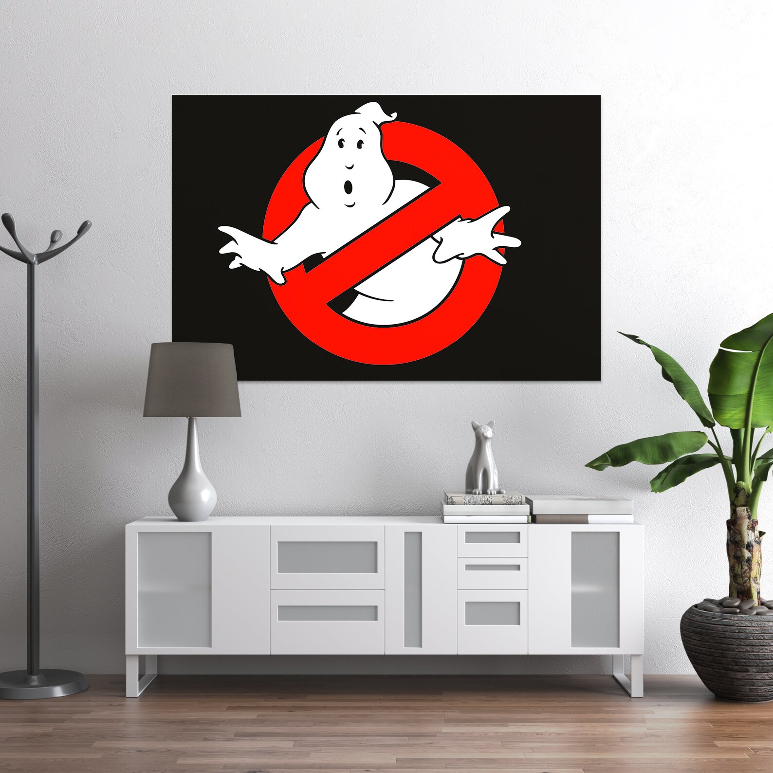 Ghostbusters canvas Ghost wall decor Movie wall art Ghost | Etsy