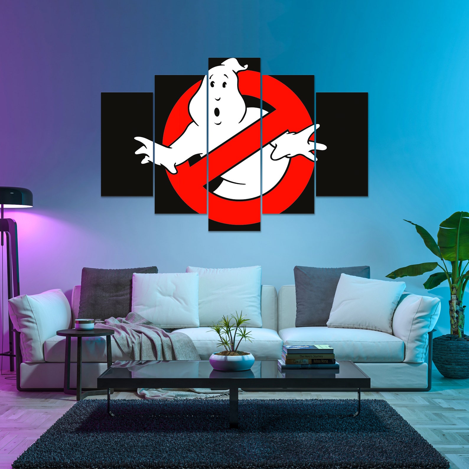 Ghostbusters canvas Ghost wall decor Movie wall art Ghost | Etsy