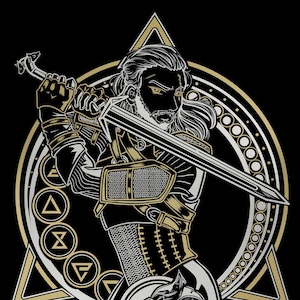 Geralt Witcher Foil Print