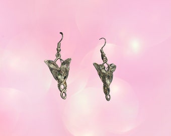 Arwen's Evenstar earrings | Lord Of The Rings Inspired | Silver earrings |