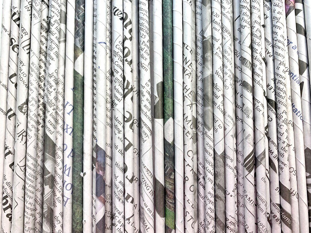 Newspaper Tubes for Weaving, Paper Craft, Baskets and More Upcycled Art