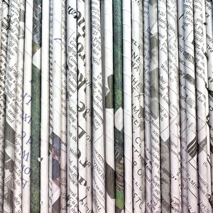 Tubos de jornal para tecelagem, artesanato em papel, cestas e muito mais - materiais de arte reciclados
