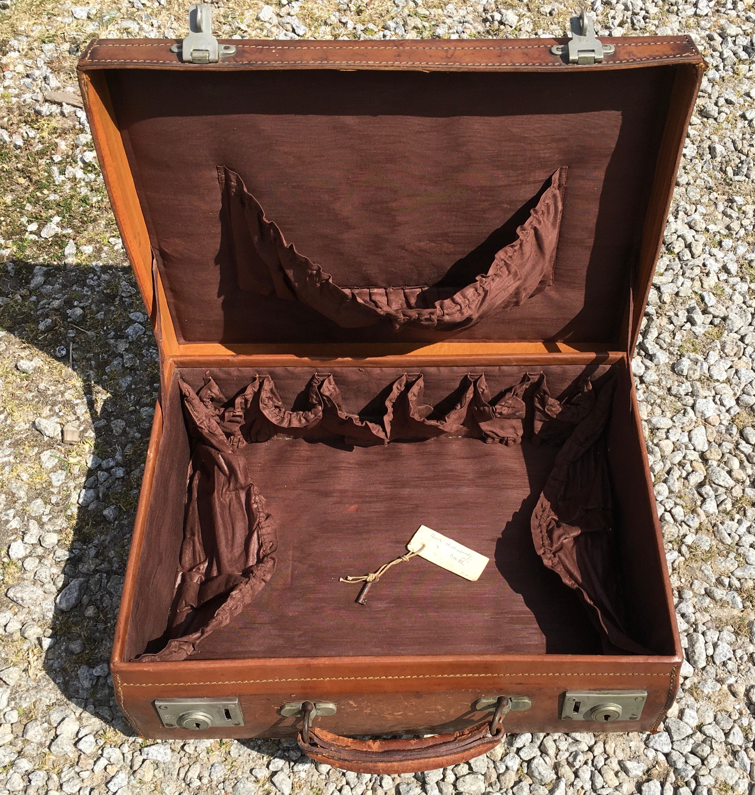 Vintage Leather Ladies' Vanity Case Etsy