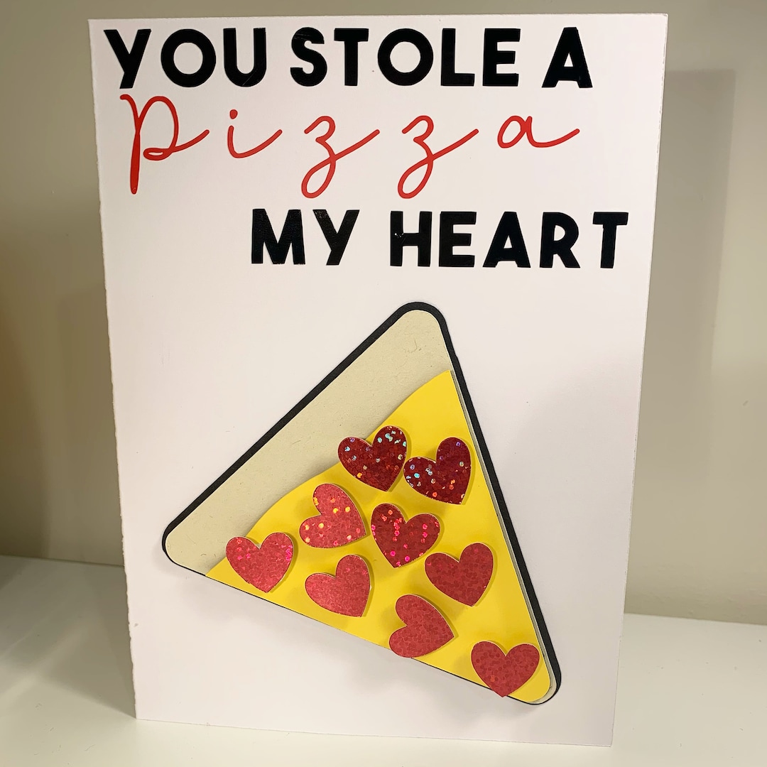 Handmade You Stole A Pizza My Heart Card - Etsy